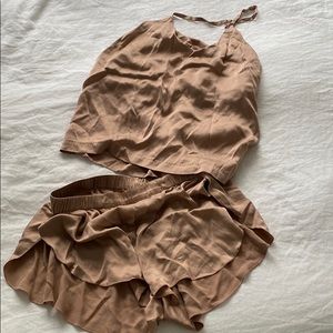 Lunya Dusty Pink Short Sleep Set